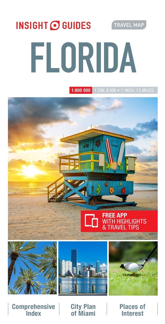 Insight Guides Travel Map Florida | Rough Guides